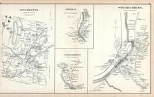 Winchester, Ashuelot, Winchester Town, Shuelot (Lower), New Hampshire State Atlas 1892 Uncolored